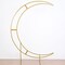 Gold 7.5 feet Metal Floral Display Frame Crescent Moon BACKDROP STAND